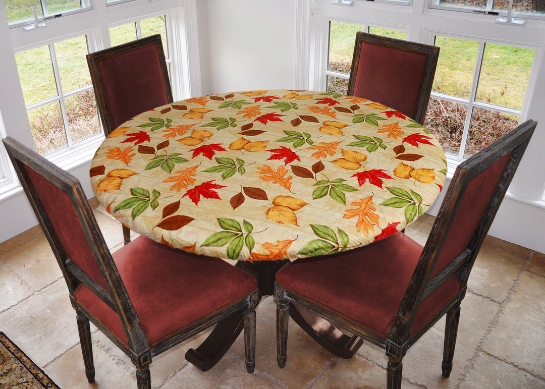 Covers For The Home Deluxe Elastic Edged Flannel Backed Vinyl Fitted Table Covers <em style="color: red ">BEST SELLER</em>