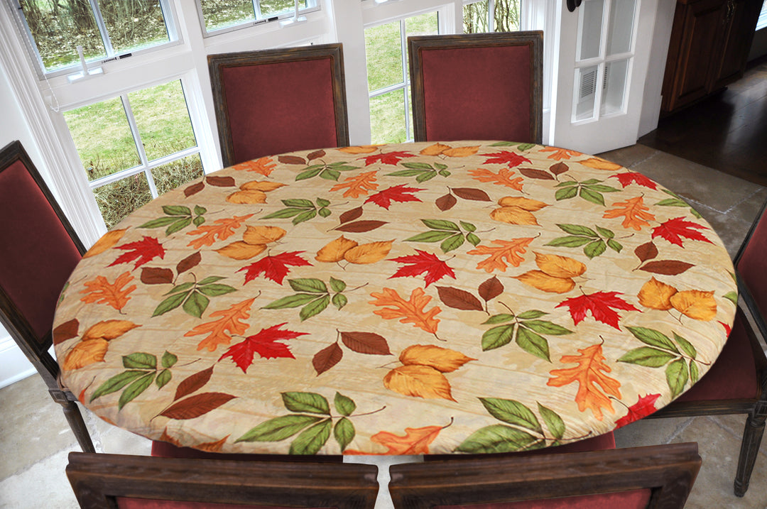 Covers For The Home Deluxe Elastic Edged Flannel Backed Vinyl Fitted Table Covers <em style="color: red ">BEST SELLER</em>