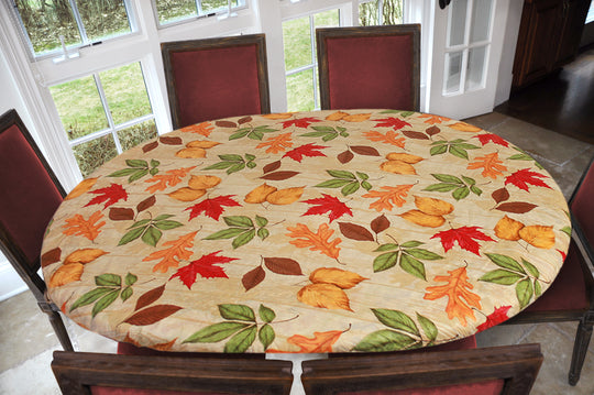 Covers For The Home Deluxe Elastic Edged Flannel Backed Vinyl Fitted Table Covers <em style="color: red ">BEST SELLER</em>