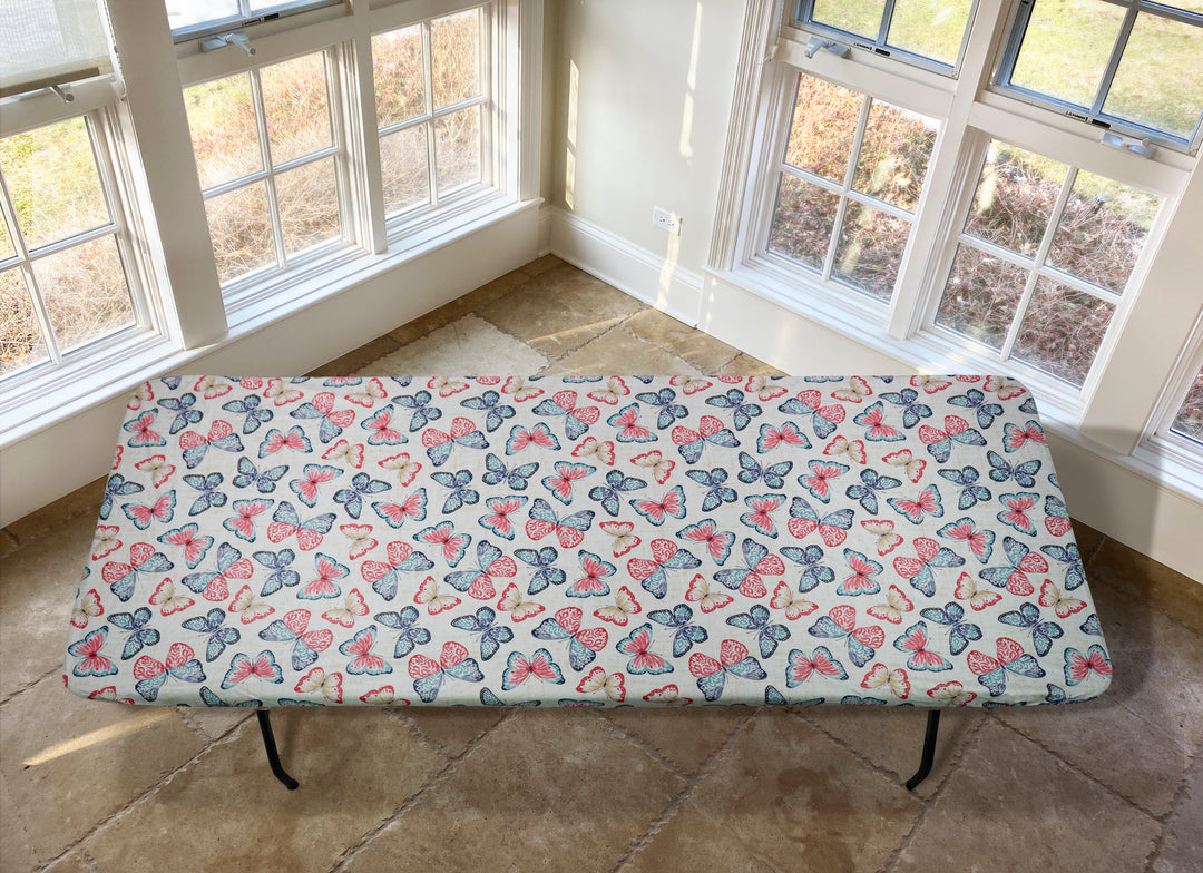 Covers For The Home Deluxe Elastic Edged Flannel Backed Vinyl Fitted Table Covers <em style="color: red ">BEST SELLER</em>