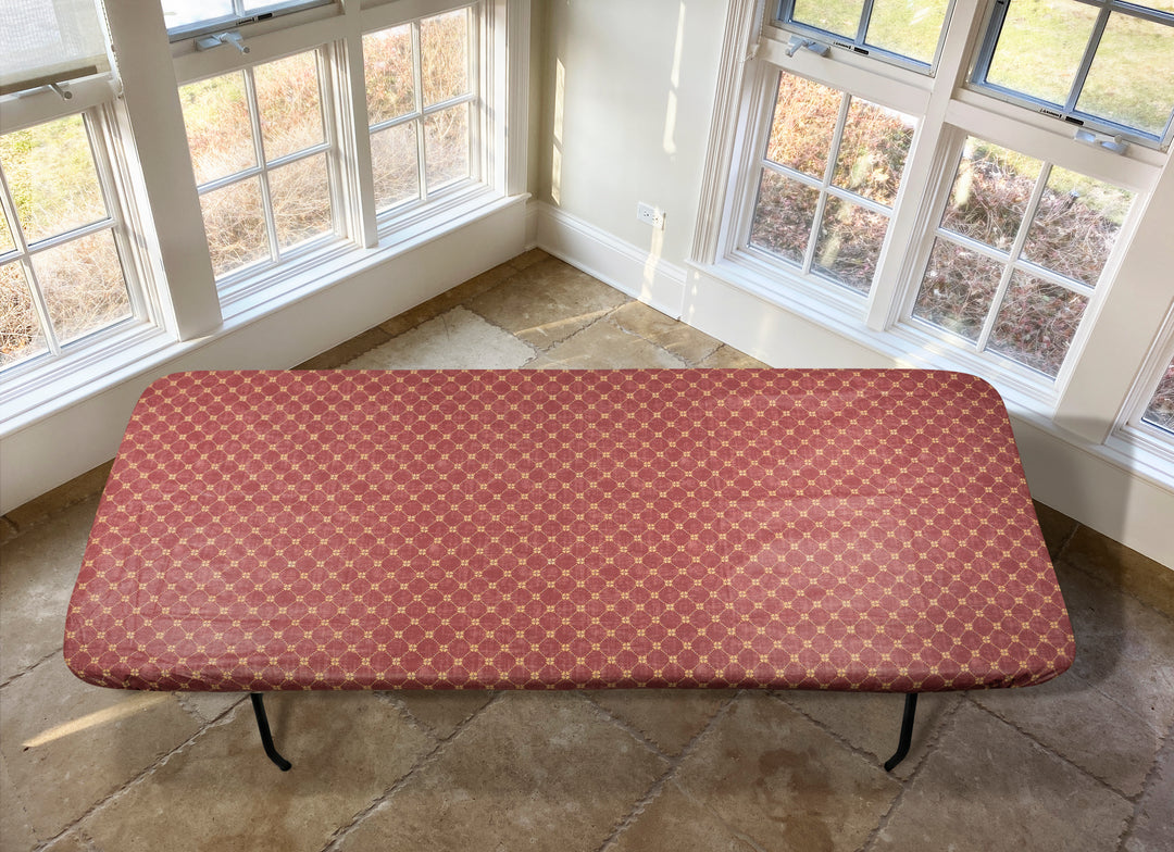 Covers For The Home Deluxe Elastic Edged Flannel Backed Vinyl Fitted Table Covers <em style="color: red ">BEST SELLER</em>