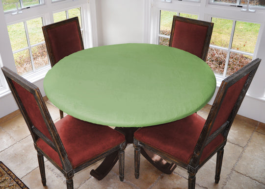 Covers For The Home Deluxe Elastic Edged Flannel Backed Vinyl Fitted Table Covers <em style="color: red ">BEST SELLER</em>