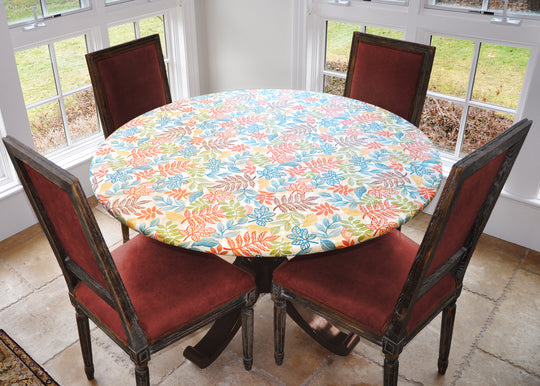 Covers For The Home Deluxe Elastic Edged Flannel Backed Vinyl Fitted Table Covers <em style="color: red ">BEST SELLER</em>
