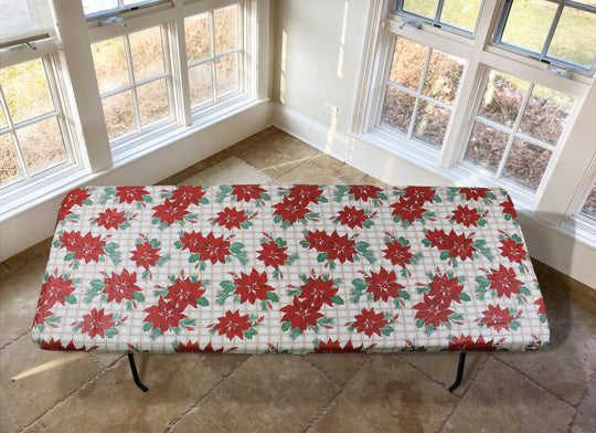 Covers For The Home Deluxe Elastic Edged Flannel Backed Vinyl Fitted Table Covers <em style="color: red ">BEST SELLER</em>