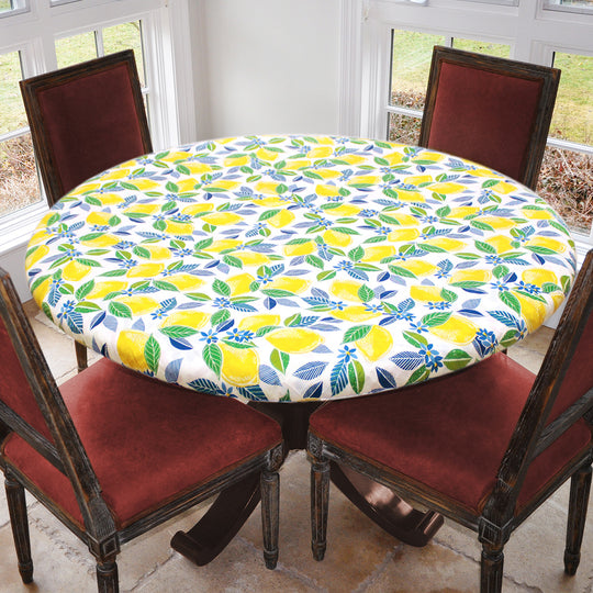 Covers For The Home Deluxe Elastic Edged Flannel Backed Vinyl Fitted Table Covers <em style="color: red ">BEST SELLER</em>