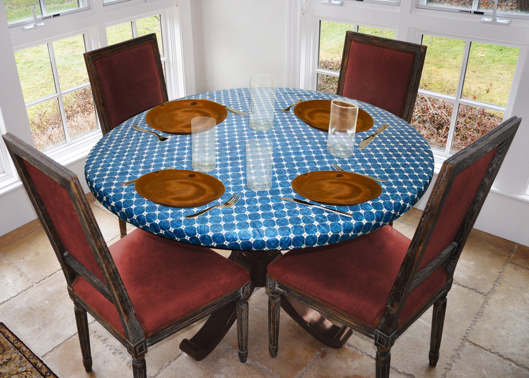 Covers For The Home Deluxe Elastic Edged Flannel Backed Vinyl Fitted Table Covers <em style="color: red ">BEST SELLER</em>