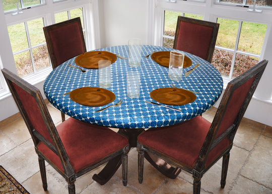 Covers For The Home Deluxe Elastic Edged Flannel Backed Vinyl Fitted Table Covers <em style="color: red ">BEST SELLER</em>