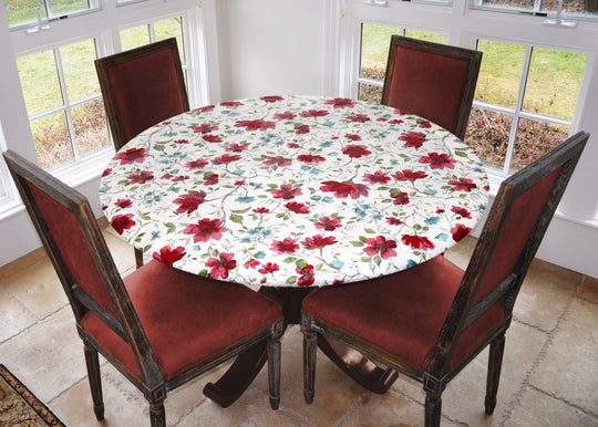 Covers For The Home Deluxe Elastic Edged Flannel Backed Vinyl Fitted Table Covers <em style="color: red ">BEST SELLER</em>