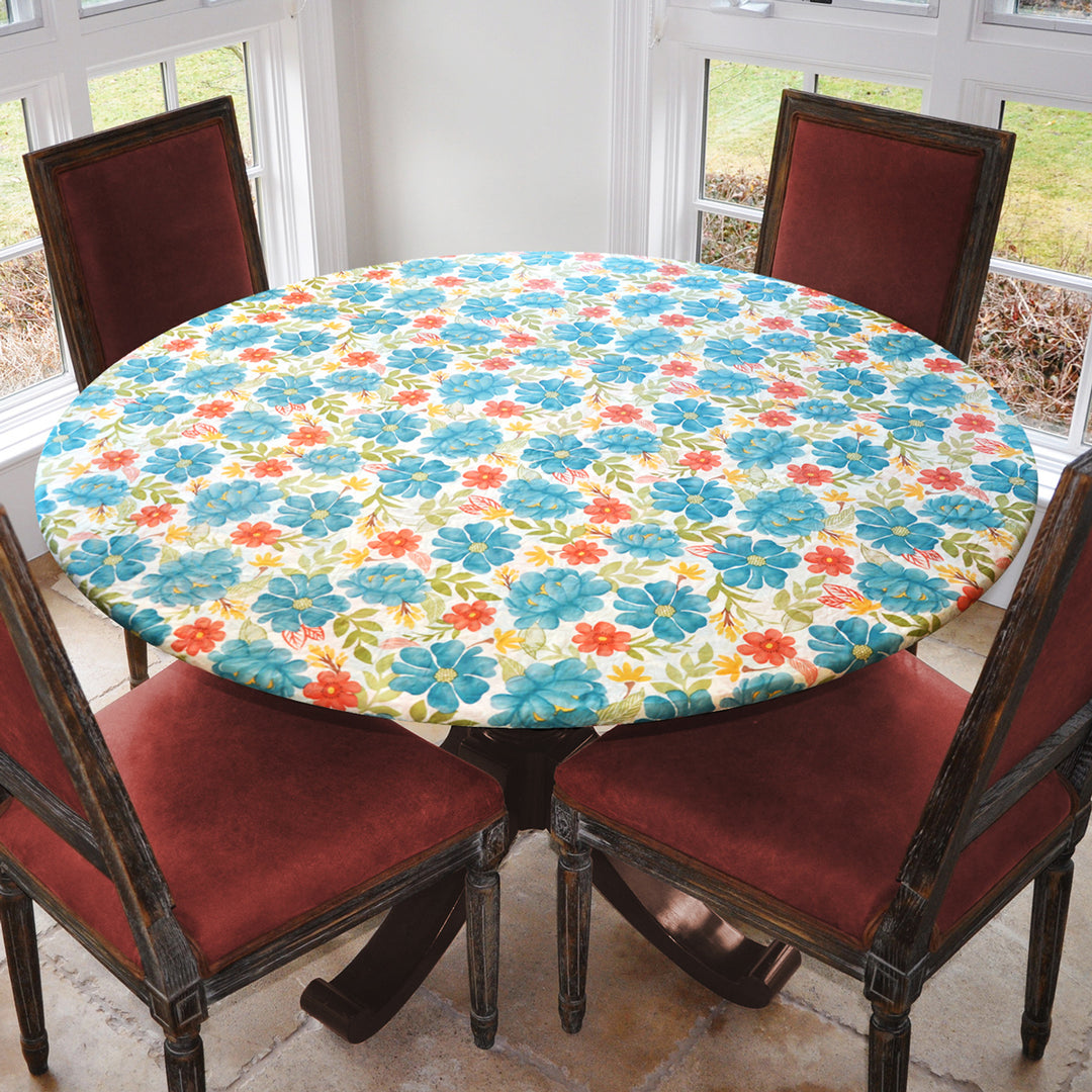 Covers For The Home Deluxe Elastic Edged Flannel Backed Vinyl Fitted Table Covers <em style="color: red ">BEST SELLER</em>