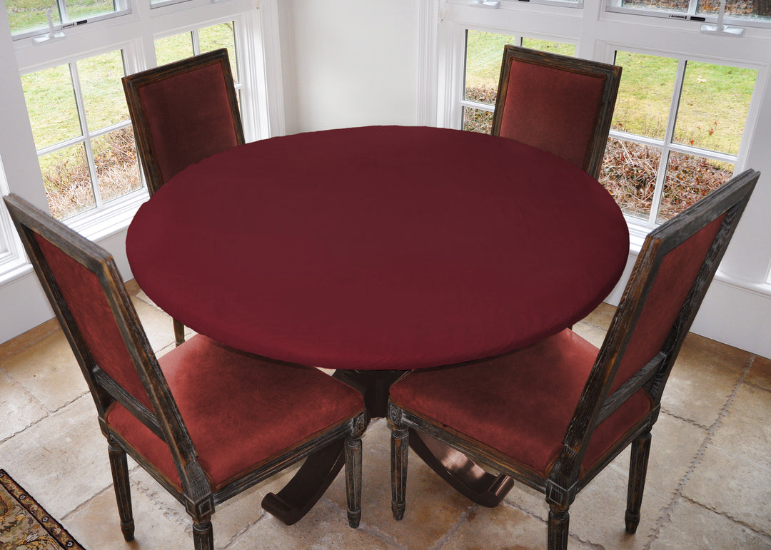 Covers For The Home Deluxe Elastic Edged Flannel Backed Vinyl Fitted Table Covers <em style="color: red ">BEST SELLER</em>