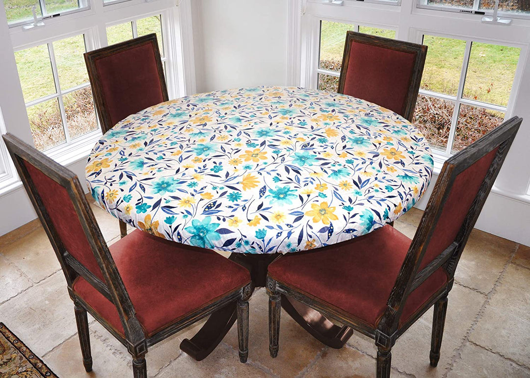 Covers For The Home Deluxe Elastic Edged Flannel Backed Vinyl Fitted Table Covers <em style="color: red ">BEST SELLER</em>