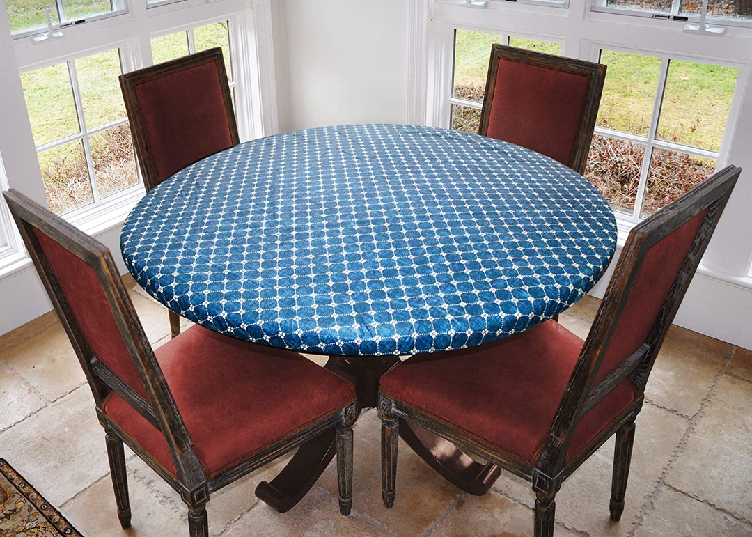 Covers For The Home Deluxe Elastic Edged Flannel Backed Vinyl Fitted Table Covers <em style="color: red ">BEST SELLER</em>