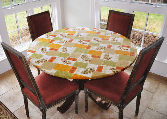 Covers For The Home Deluxe Elastic Edged Flannel Backed Vinyl Fitted Table Covers <em style="color: red ">BEST SELLER</em>