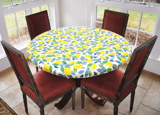 Covers For The Home Deluxe Elastic Edged Flannel Backed Vinyl Fitted Table Covers <em style="color: red ">BEST SELLER</em>