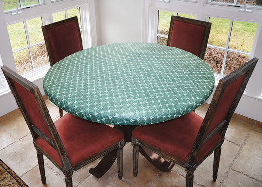 Covers For The Home Deluxe Elastic Edged Flannel Backed Vinyl Fitted Table Covers <em style="color: red ">BEST SELLER</em>