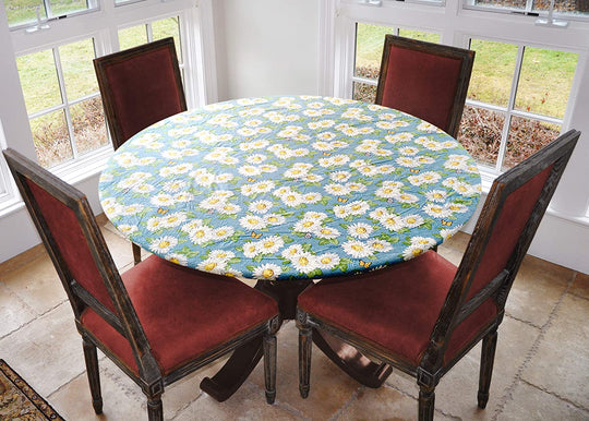Covers For The Home Deluxe Elastic Edged Flannel Backed Vinyl Fitted Table Covers <em style="color: red ">BEST SELLER</em>