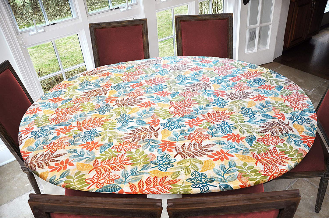 Covers For The Home Deluxe Elastic Edged Flannel Backed Vinyl Fitted Table Covers <em style="color: red ">BEST SELLER</em>