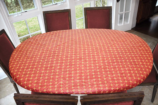 Covers For The Home Deluxe Elastic Edged Flannel Backed Vinyl Fitted Table Covers <em style="color: red ">BEST SELLER</em>