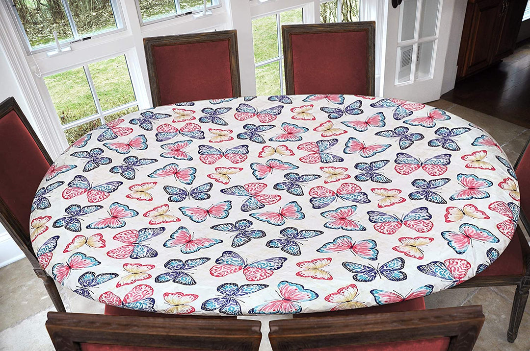 Covers For The Home Deluxe Elastic Edged Flannel Backed Vinyl Fitted Table Covers <em style="color: red ">BEST SELLER</em>