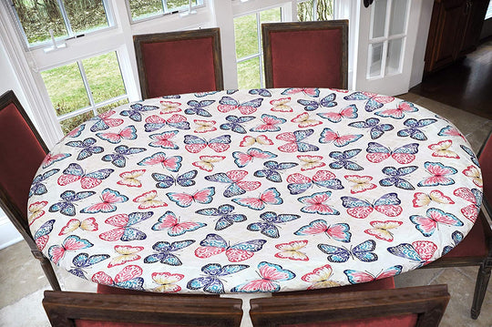 Covers For The Home Deluxe Elastic Edged Flannel Backed Vinyl Fitted Table Covers <em style="color: red ">BEST SELLER</em>