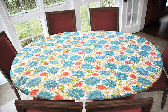 Covers For The Home Deluxe Elastic Edged Flannel Backed Vinyl Fitted Table Covers <em style="color: red ">BEST SELLER</em>