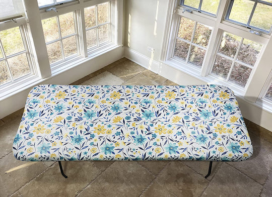 Covers For The Home Deluxe Elastic Edged Flannel Backed Vinyl Fitted Table Covers <em style="color: red ">BEST SELLER</em>