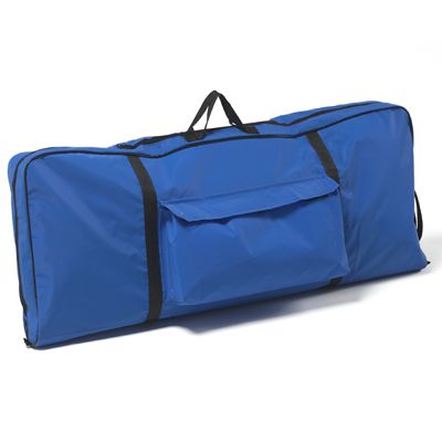 Gift Wrap Organizer Case - Blue with Black Zipper