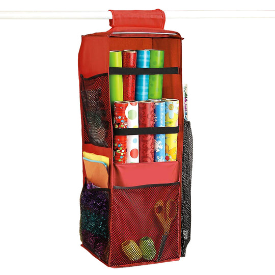 Hanging Gift Wrap Organizer