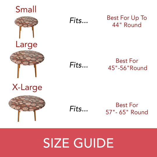 Covers For The Home Deluxe Elastic Edged Flannel Backed Vinyl Fitted Table Covers <em style="color: red ">BEST SELLER</em>