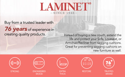 LAMINET Deluxe Extra Thick Sagging Furniture Cushion Support Insert, Seat  Saver, New and Improved, Extend The Life of Your Sofa