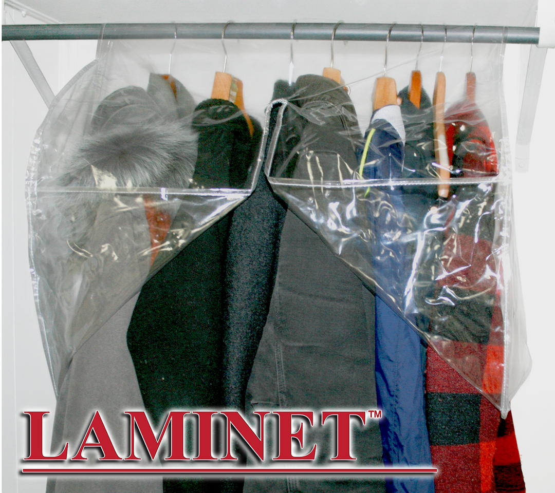 LAMINET Crystal Clear Shoulder Closet Coverette