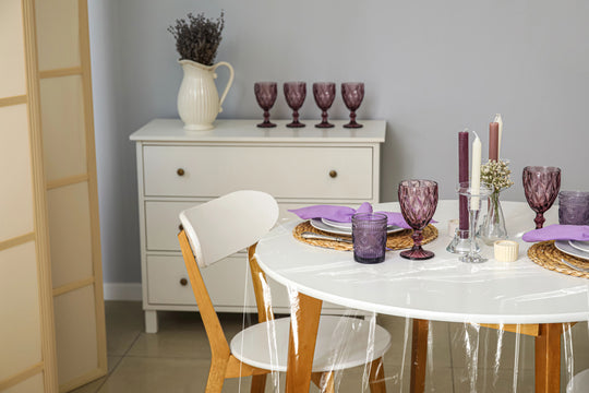 LAMINET Crystal-Clear Drop Tablecloth Protector