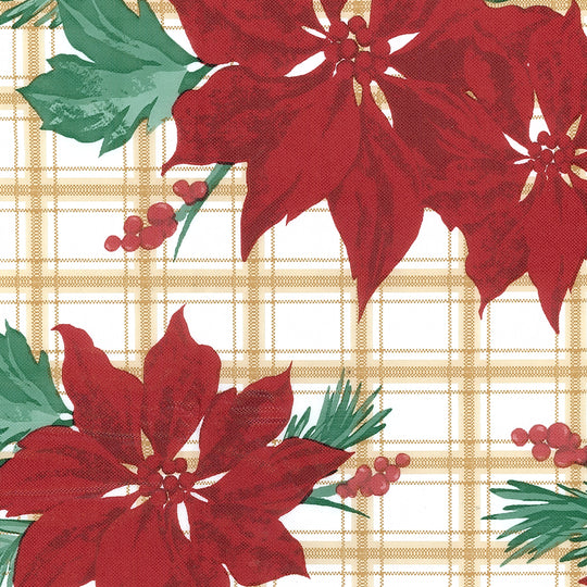 Holiday / Seasonal  Covers For The Home Deluxe Elastic Edged Flannel Backed Vinyl Fitted Table Covers <em style="color: red ">BEST SELLER</em>