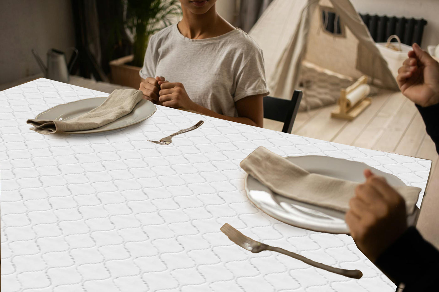 Laminet Deluxe Cushioned Padded Dining Table Protector Pads ...