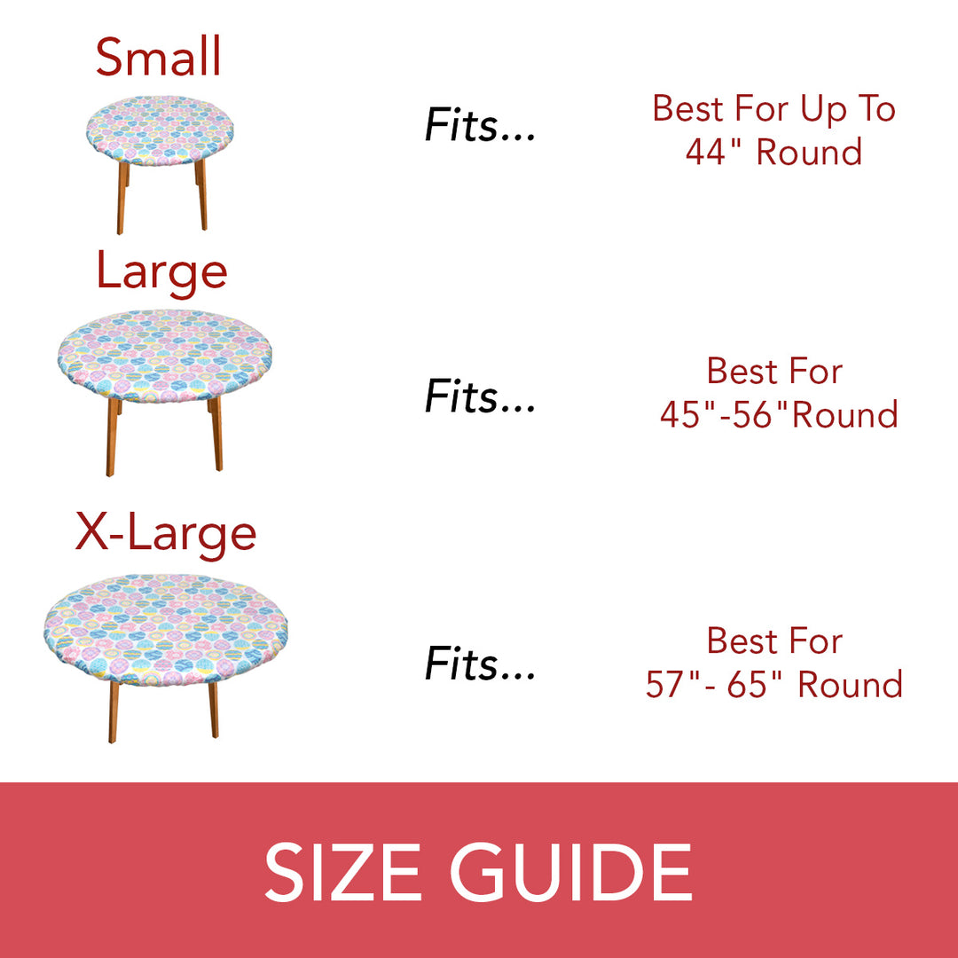 Holiday / Seasonal  Covers For The Home Deluxe Elastic Edged Flannel Backed Vinyl Fitted Table Covers <em style="color: red ">BEST SELLER</em>