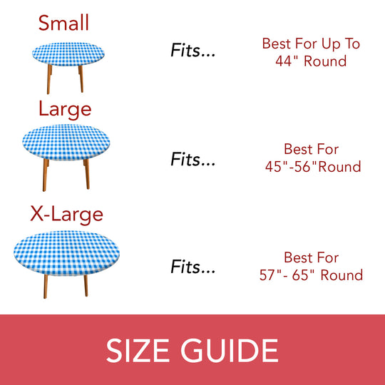 Holiday / Seasonal  Covers For The Home Deluxe Elastic Edged Flannel Backed Vinyl Fitted Table Covers <em style="color: red ">BEST SELLER</em>