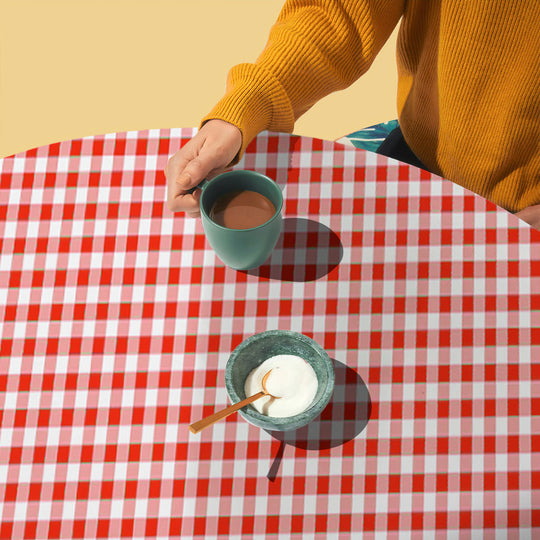 Holiday / Seasonal  Covers For The Home Deluxe Elastic Edged Flannel Backed Vinyl Fitted Table Covers <em style="color: red ">BEST SELLER</em>