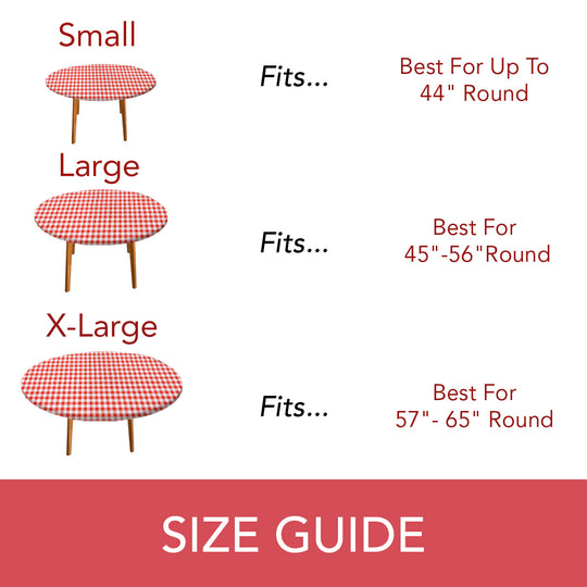 Holiday / Seasonal  Covers For The Home Deluxe Elastic Edged Flannel Backed Vinyl Fitted Table Covers <em style="color: red ">BEST SELLER</em>