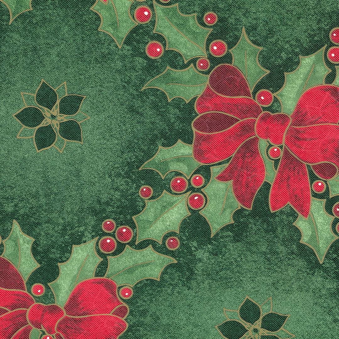 Holiday / Seasonal  Covers For The Home Deluxe Elastic Edged Flannel Backed Vinyl Fitted Table Covers <em style="color: red ">BEST SELLER</em>