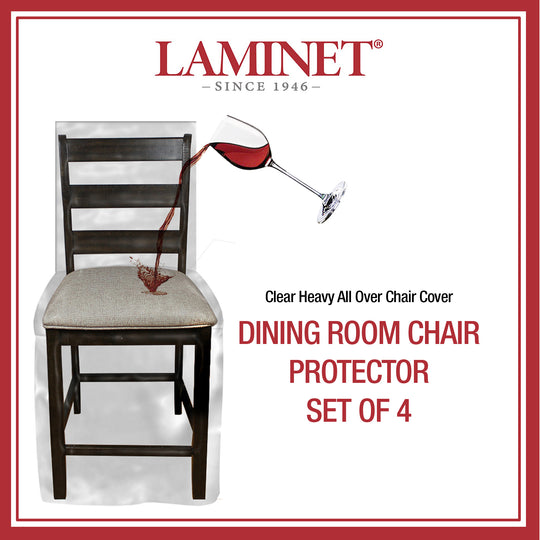 LAMINET Heavy-Duty Crystal-Clear Dining Chair All Over Protection