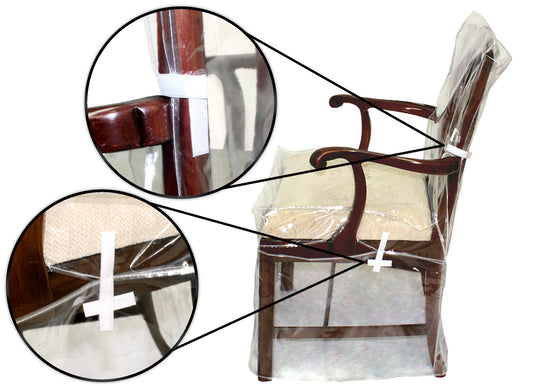 LAMINET Heavy-Duty Crystal-Clear Dining Chair All Over Protection