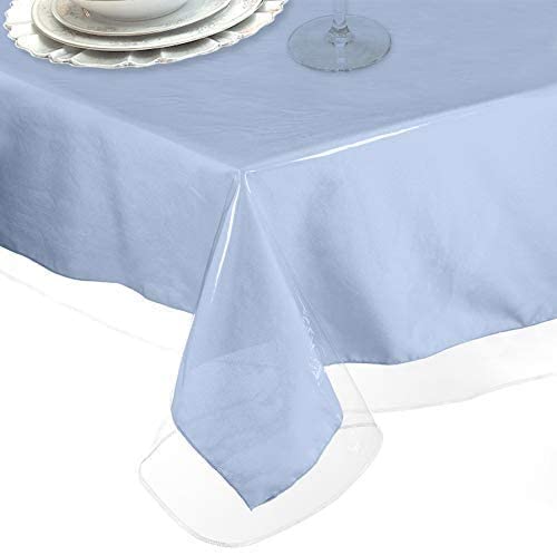 LAMINET Crystal-Clear Drop Tablecloth Protector