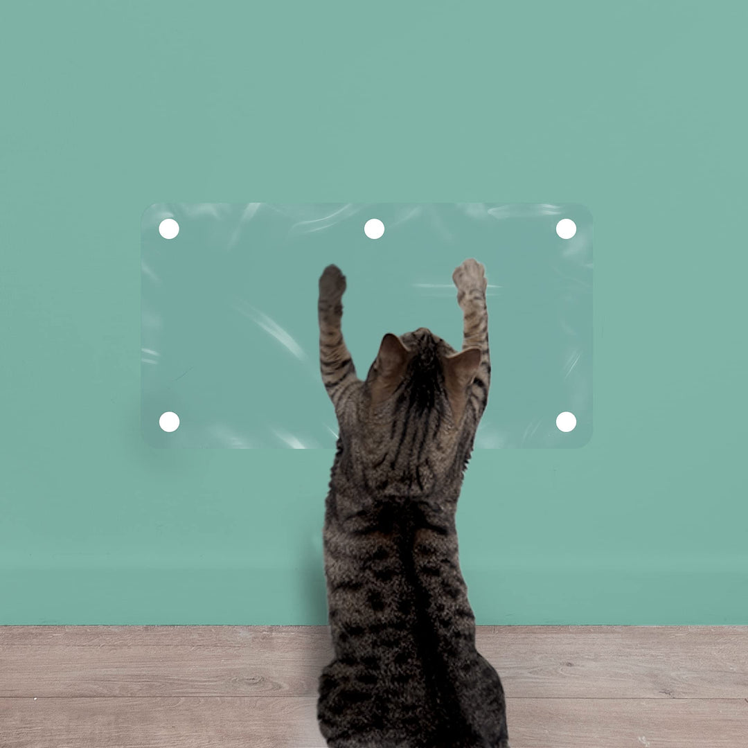 LAMINET The Original Deluxe Cat Wall Scratch Shield - Protect Your Walls with Our Deluxe Heavy-Duty Flexible Cat Scratch Shield - (32L x 16W - INCHES)
