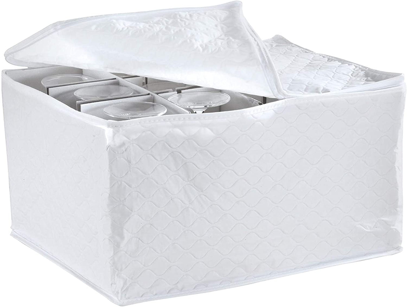 LAMINET Quilted Dinnerware Storage Case – Coversforthehome