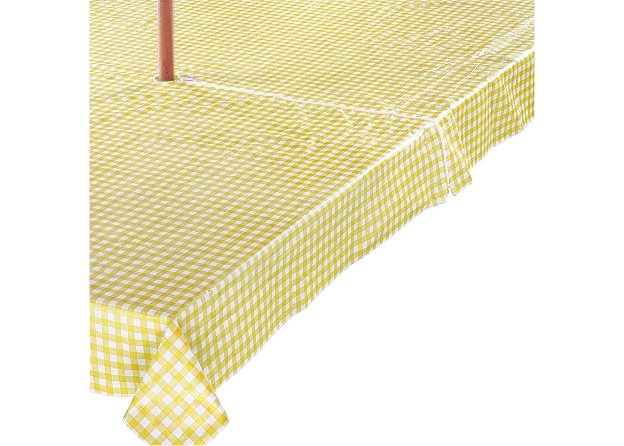 yellow table protector pad